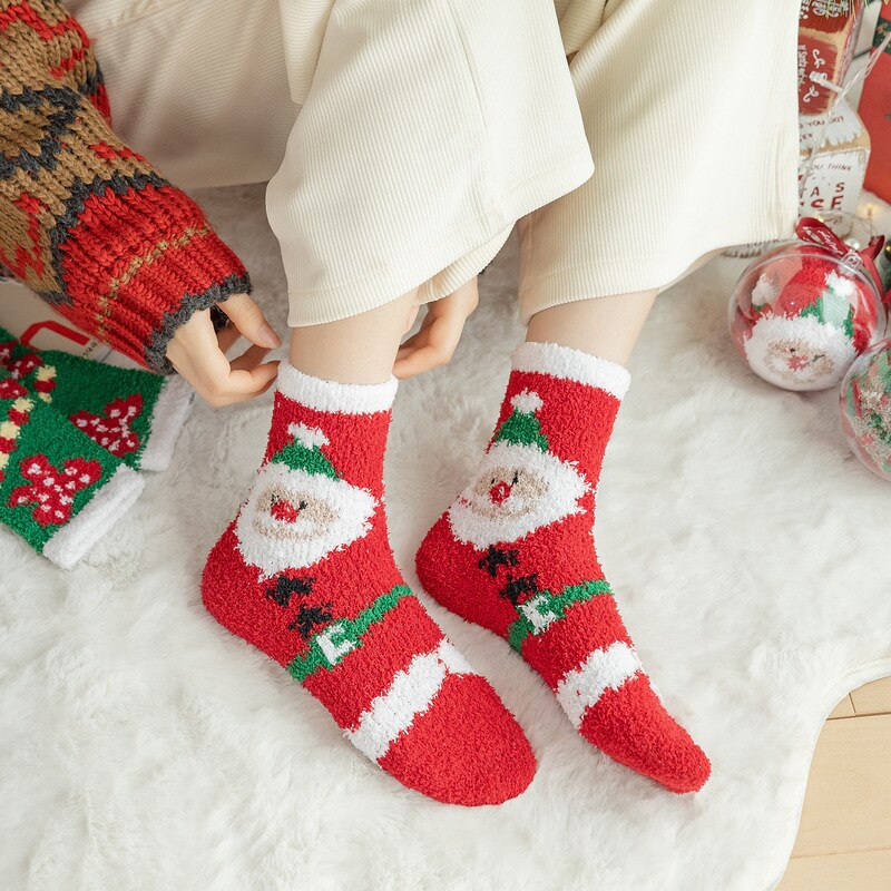 Christmas Santa Claus Warm Socks